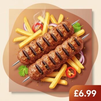 Seekh Kebab with Chips